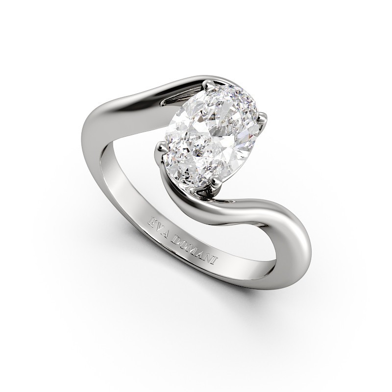 SOLITAIRE DIAMANT FORME POIRE 1