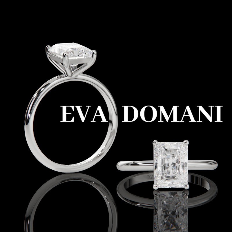 SOLITAIRE DIAMANT FORME POIRE 1