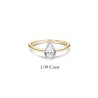 SOLITAIRE DIAMANT FORME POIRE 1