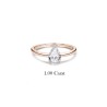 SOLITAIRE DIAMANT FORME POIRE 1