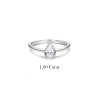 SOLITAIRE DIAMANT FORME POIRE 1