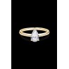 SOLITAIRE DIAMANT FORME POIRE 1