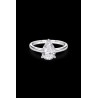 SOLITAIRE DIAMANT FORME POIRE 1