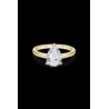 SOLITAIRE DIAMANT FORME POIRE 1
