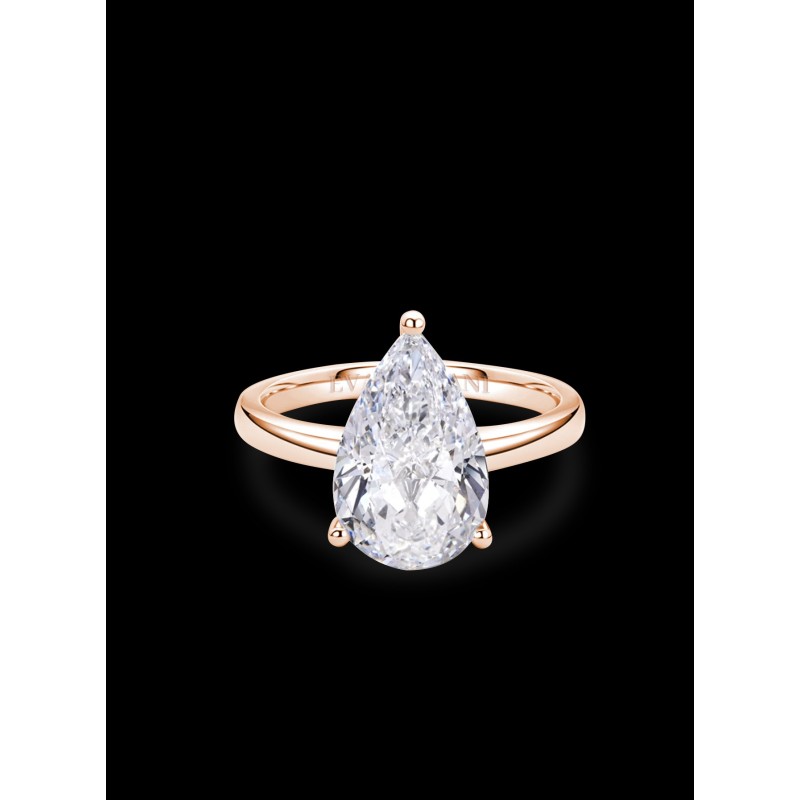 SOLITAIRE DIAMANT FORME POIRE 1