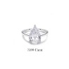 SOLITAIRE DIAMANT FORME POIRE 1