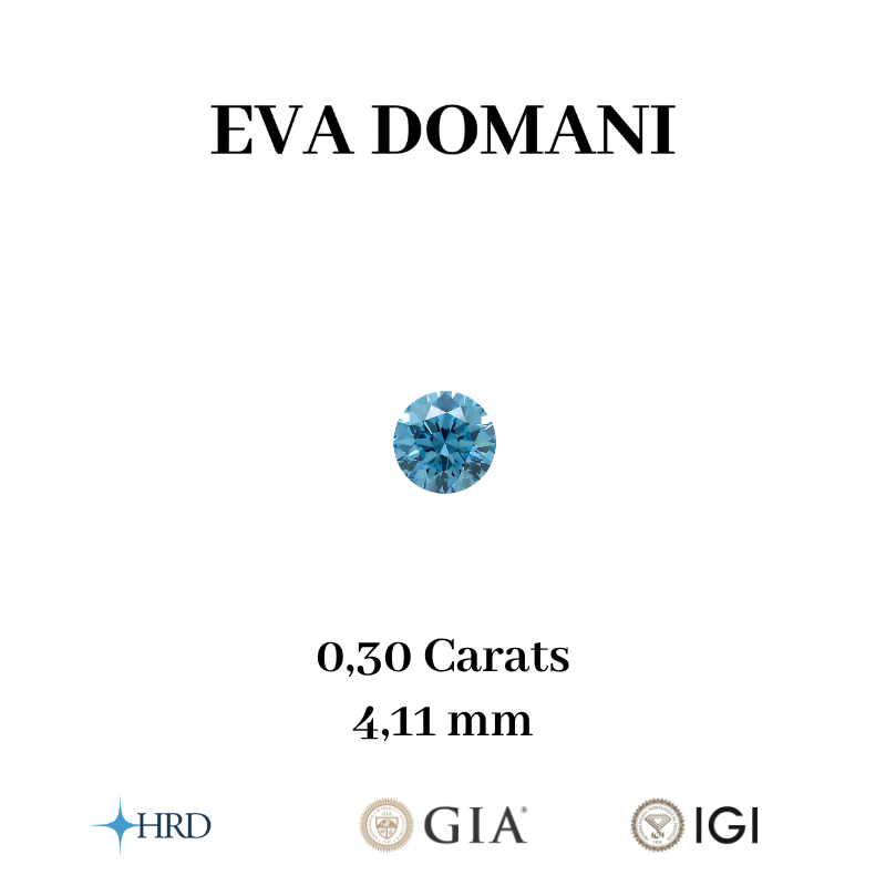 DIAMANT BLEU DE LABORATOIRE TAILLE BRILLANT