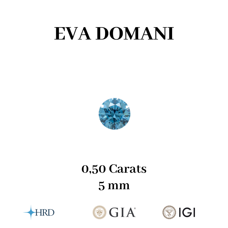 DIAMANT BLEU DE LABORATOIRE TAILLE BRILLANT