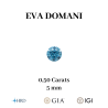 DIAMANT BLEU DE LABORATOIRE TAILLE BRILLANT