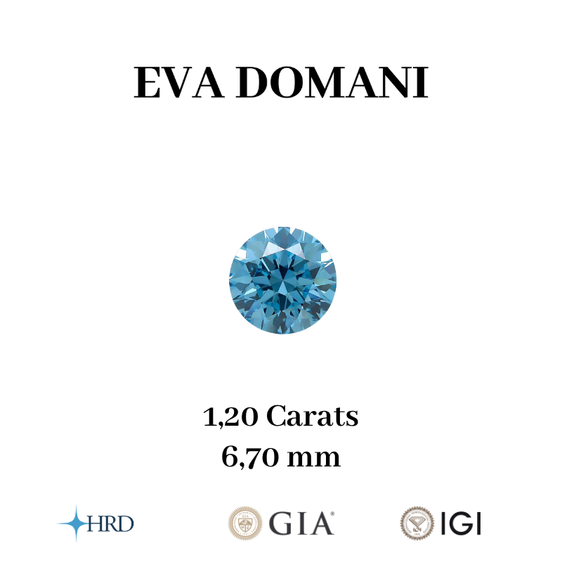 DIAMANT BLEU DE LABORATOIRE TAILLE BRILLANT