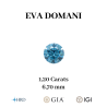 DIAMANT BLEU DE LABORATOIRE TAILLE BRILLANT