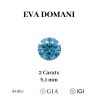 DIAMANT BLEU DE LABORATOIRE TAILLE BRILLANT