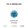 DIAMANT BLEU DE LABORATOIRE TAILLE BRILLANT