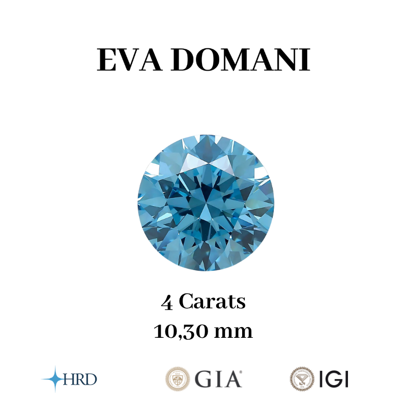 DIAMANT BLEU DE LABORATOIRE TAILLE BRILLANT