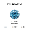 DIAMANT BLEU DE LABORATOIRE TAILLE BRILLANT