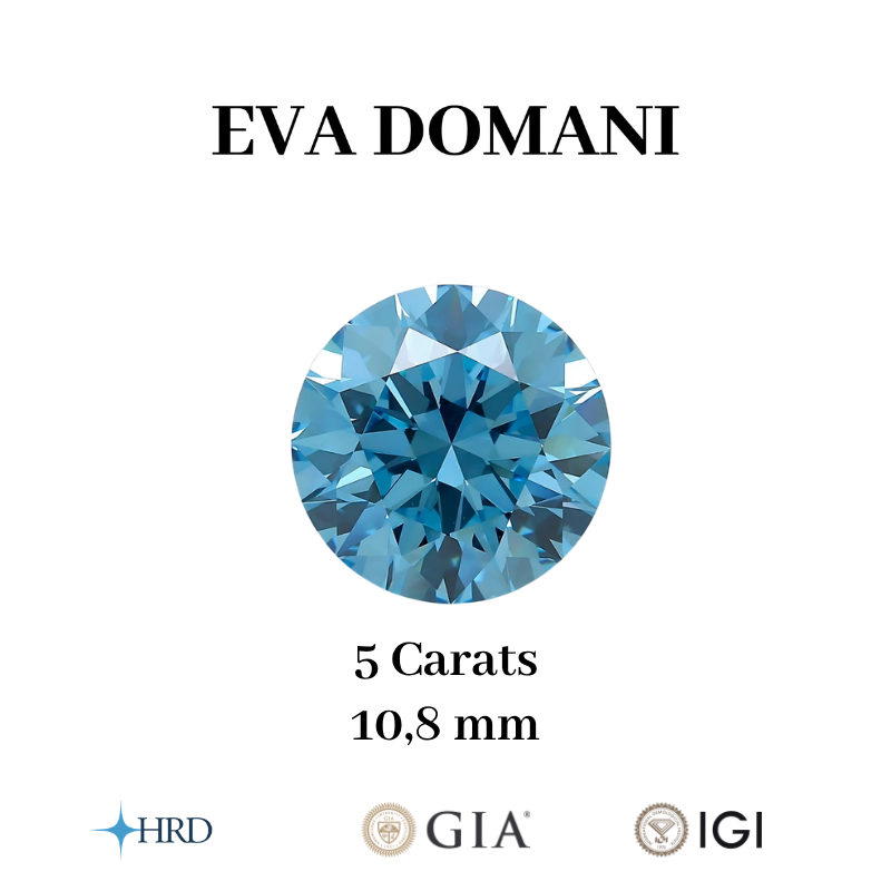 DIAMANT BLEU DE LABORATOIRE TAILLE BRILLANT