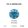 DIAMANT BLEU DE LABORATOIRE TAILLE BRILLANT