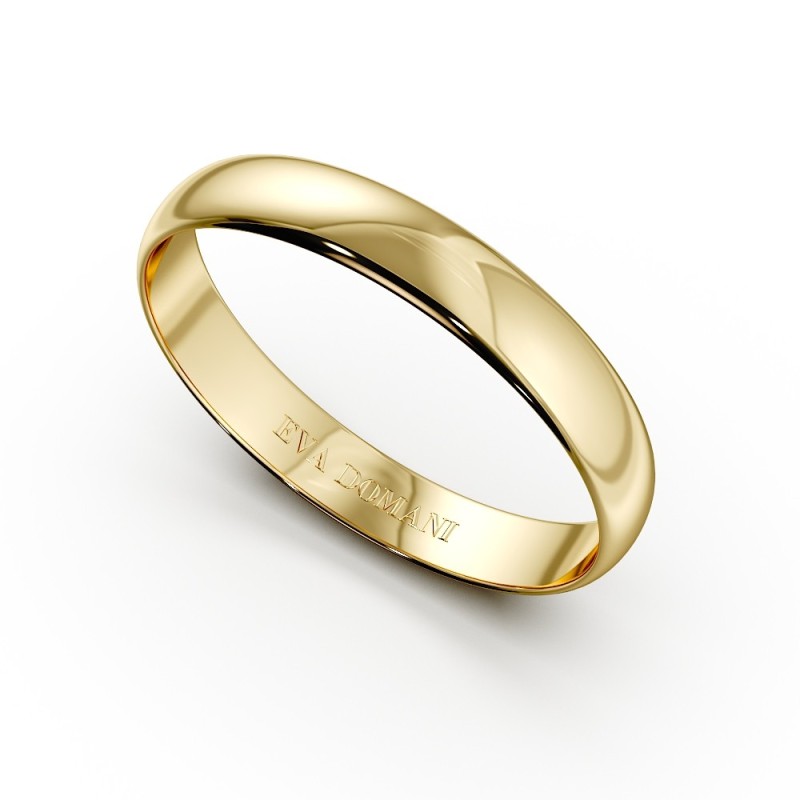 DEMI-JONC OR 18 k ou PLATINE 950