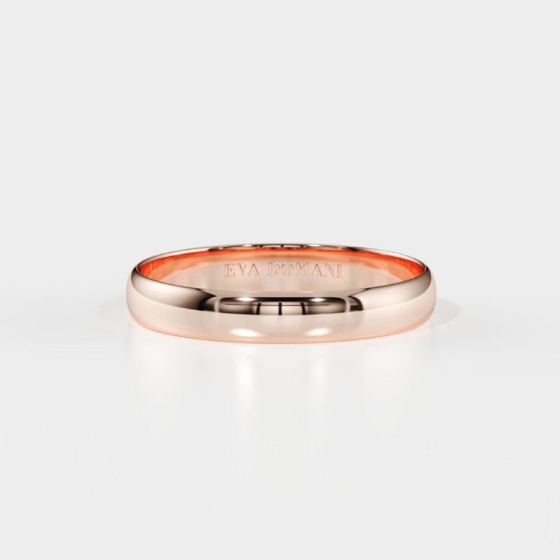 DEMI-JONC OR 18 k ou PLATINE 950