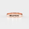 DEMI-JONC OR 18 k ou PLATINE 950