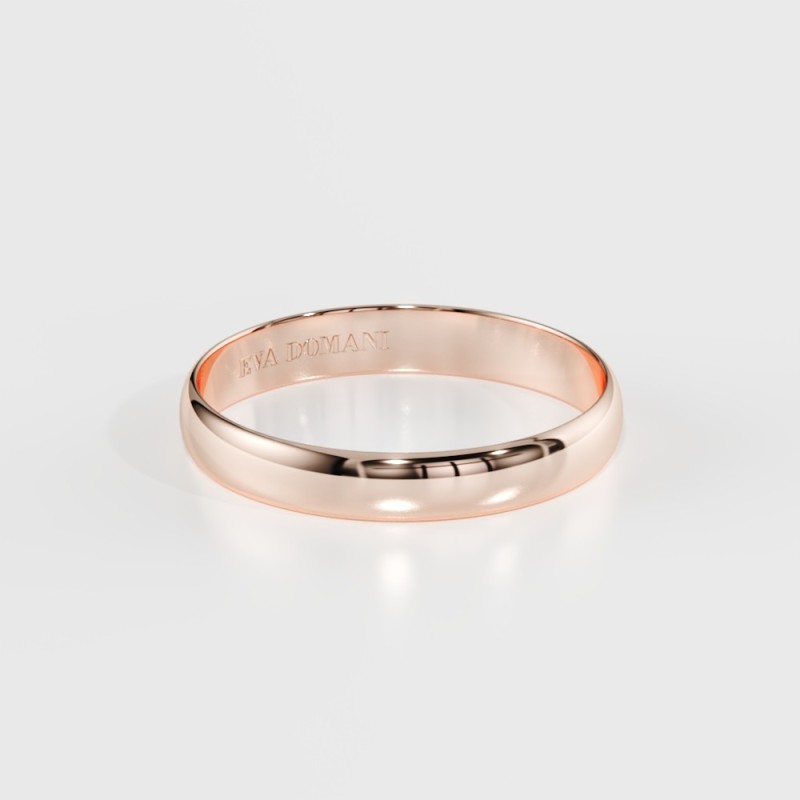 DEMI-JONC OR 18 k ou PLATINE 950