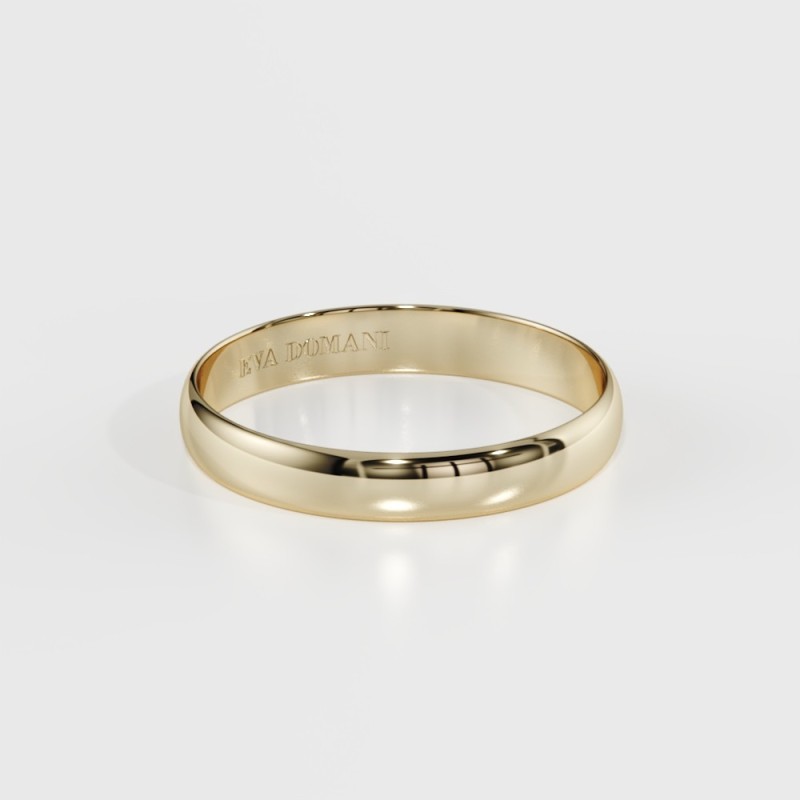 DEMI-JONC OR 18 k ou PLATINE 950