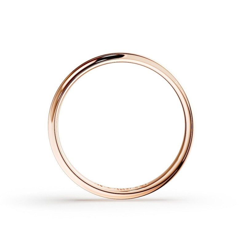 DEMI-JONC CONFORT OR 18 k OU PLATINE 950