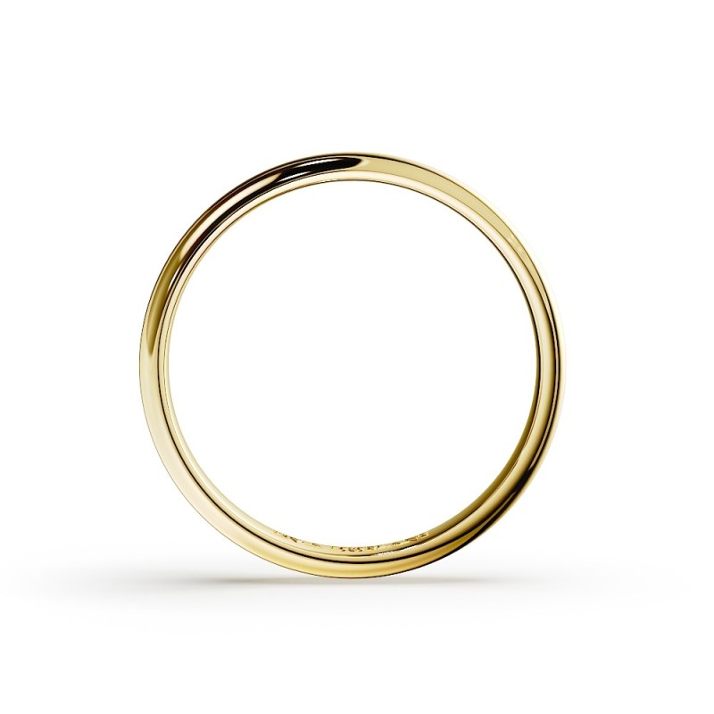 DEMI-JONC CONFORT OR 18 k OU PLATINE 950