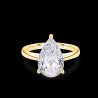 SOLITAIRE DIAMANT FORME POIRE 1