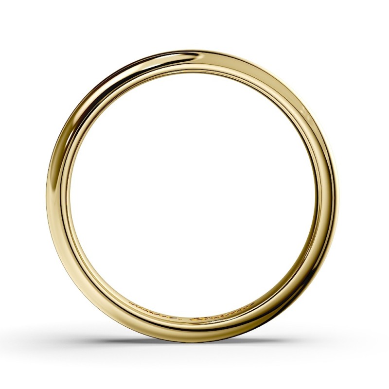 DEMI-JONC GRAND CONFORT OR 18 k OU PLATINE 950