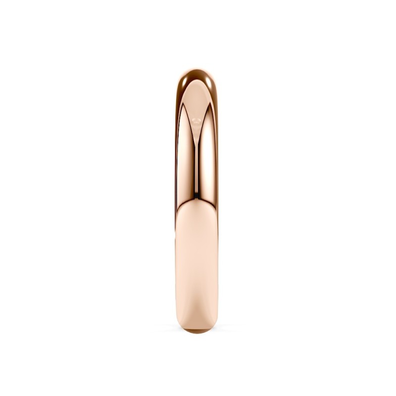 DEMI-JONC GRAND CONFORT OR 18 k OU PLATINE 950