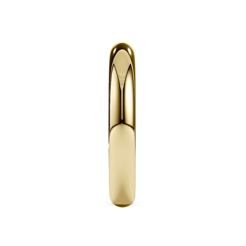 DEMI-JONC GRAND CONFORT OR 18 k OU PLATINE 950