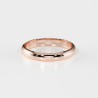 DEMI-JONC GRAND CONFORT OR 18 k OU PLATINE 950