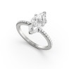 SOLITAIRE SIZE S DIAMANT ACCOMPAGNÉ TAILLE MARQUISE