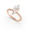 SOLITAIRE SIZE S DIAMANT ACCOMPAGNÉ TAILLE MARQUISE