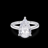 SOLITAIRE DIAMANT FORME POIRE 1