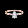 SOLITAIRE DIAMANT FORME POIRE 1