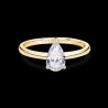 SOLITAIRE DIAMANT FORME POIRE 1